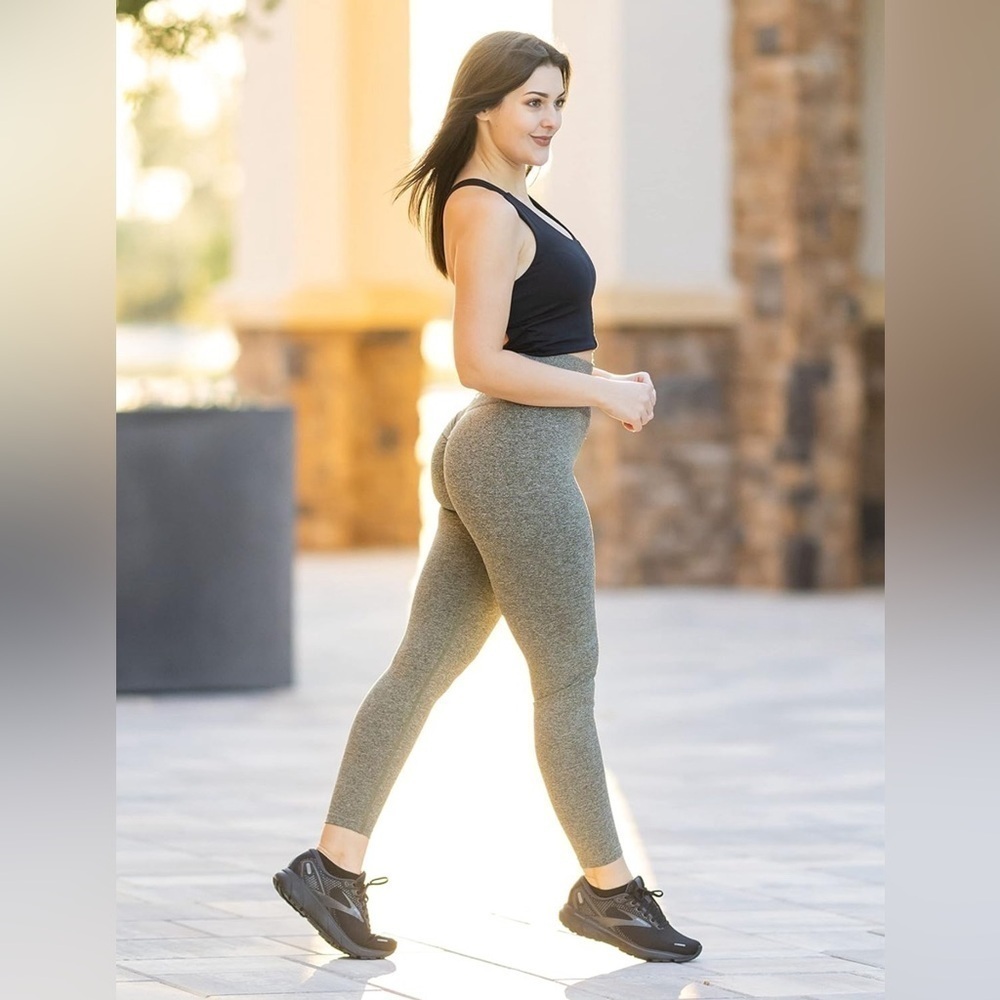 NWT WM high Waisted Seamless Compression Leggings for Gym Workout Yoga Sz L